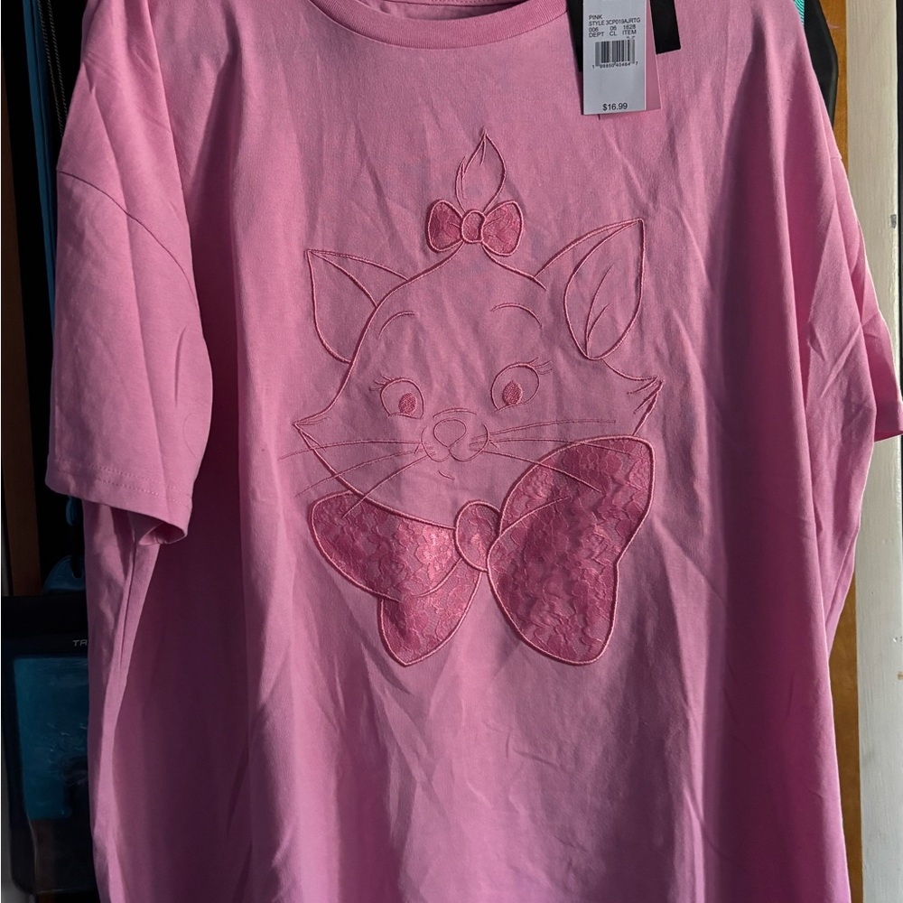 Disney Pink Cat Graphic Tee